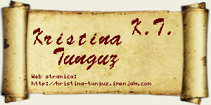 Kristina Tunguz vizit kartica